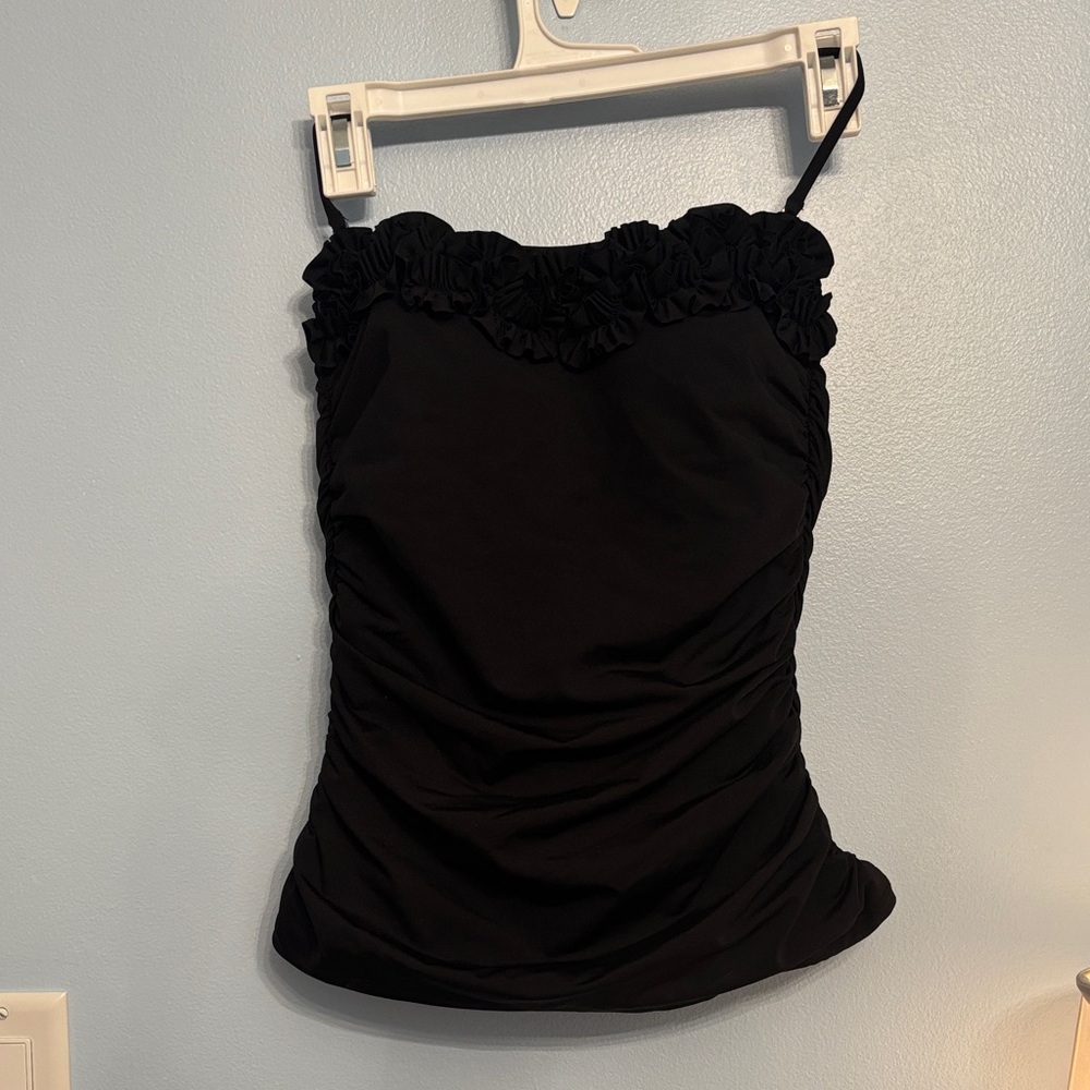 Kenneth Cole New York Elegant Black Swim Top